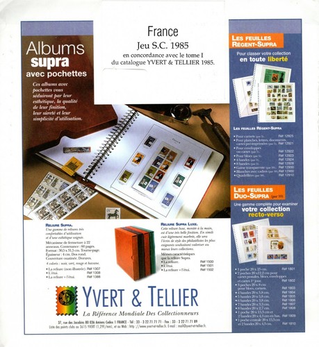 Yvert tellier france supra - yvert,