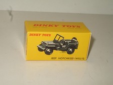 boite 80b dinky toys (jeep willys) carton dur identique non marqué copi