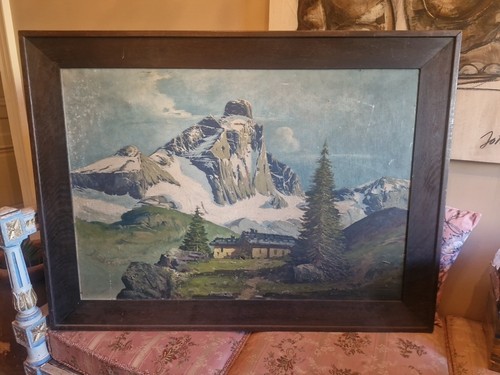 Grande peinture huile sur - huile,