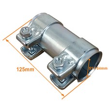Manchon de raccord d'echappement / Diam 54 / Longeur 125 mm / 54X125