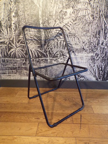 Chaise pliante grillage - chaise,