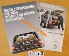 VOLVO 740 760 KOMBI BREAK Prospectus Allemand 4+2 pages 10/1985