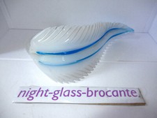 1 FEUILLE VINTAGE EN VERRE DE