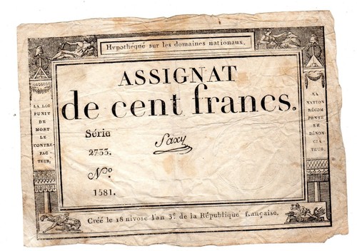 France assignat 100 - assignat, livres
