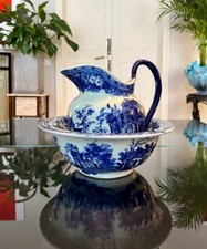 Vasque Et Broc De Toilette - Ensemble En Céramique Anglaise Ironstone