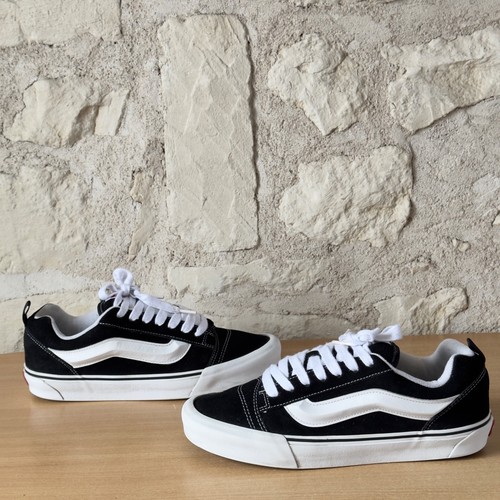 Vans knu skool noir blanc - vans,