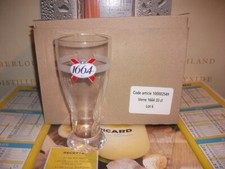 6 verres à bière 1664 en 33 cl   moulé au pied NO RICARD BIEN LIRE L'ANNONCE