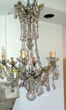 Lustre ancien cristal de - lustre, en