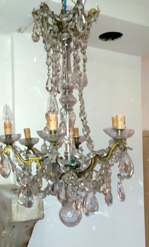 Lustre ancien cristal de - lustre,