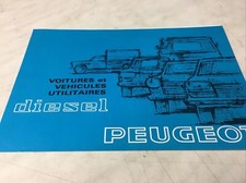 Peugeot diesel 1971 204 404 504 J7 XD XDP XLD catalogue prospectus brochure