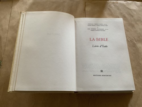 Bible osty livre - osty, d'isaïe