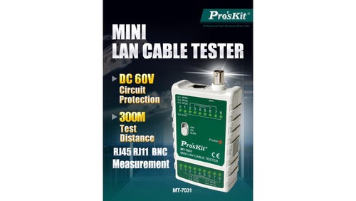 Testeur câble rj45 - rj45, mt-7031