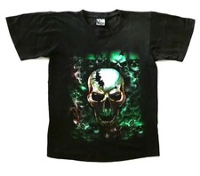 T SHIRT SKULL DEATH NOIR CRANE