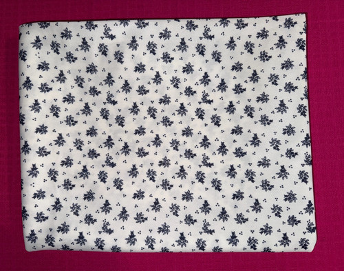 Tissu vintage polyester blanc