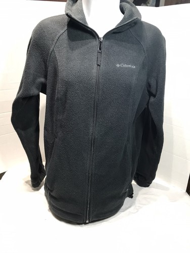 Ladies small black zip down - black,