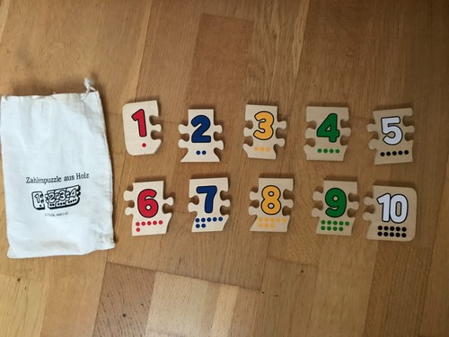 Puzzle chiffres bois 1 - bois,