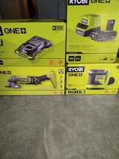 lot ryobi meuleuse ponceuse orbitale chargeurs et 1 batterie 