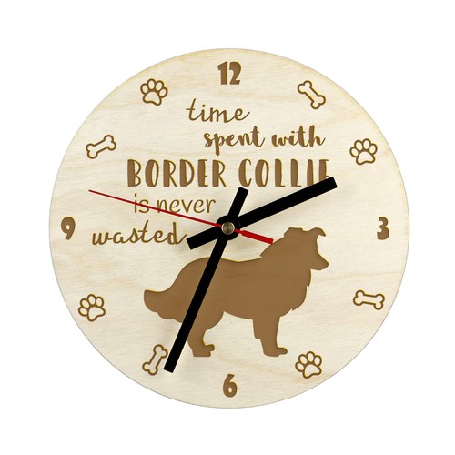 Border collie horloge - border, en