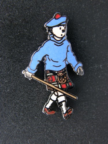 Pin tintin ile noire - l'ile,