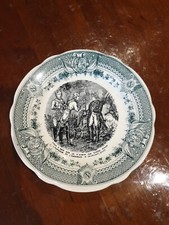 Ancienne Assiette Parlante Sarreguemines France Napoléon Bonaparte Empereur