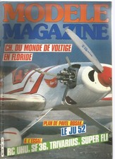 MODELE MAG N°387 PROFIL EPAIS : NACA 4415 / PLANEUR RC UHU GRAUPNER / TRIVARIUS
