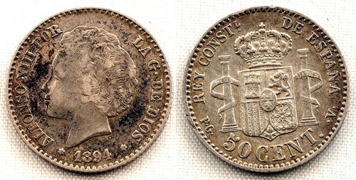 Espagne alfonso xiii 50 - espagne-alfonso,