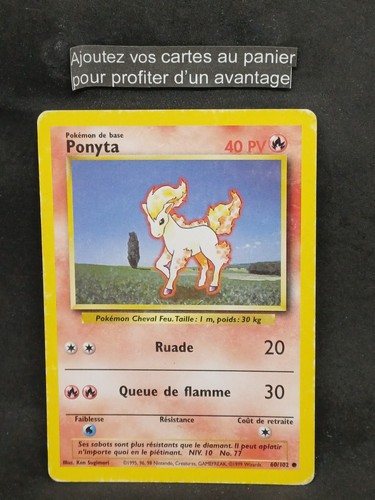 Ponyta 102 carte - 60/102,