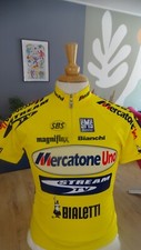 MAILLOT CYCLISME CYCLISTE MERCATONE UNO MARCO PANANI STREAM TV 2001 T.M BIANCHI