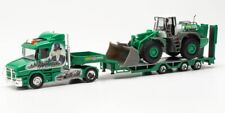 HERPA - Camion avec porte engin 3 essieux et chargeuse LIEBHERR FUNKE VISBEK ...