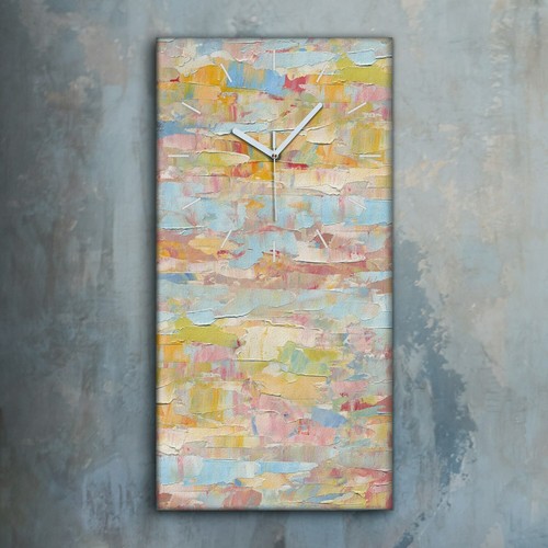Horloge décorative sur - , toile