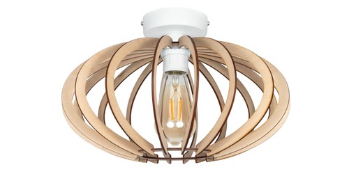 Lampe plafond bois - en,
