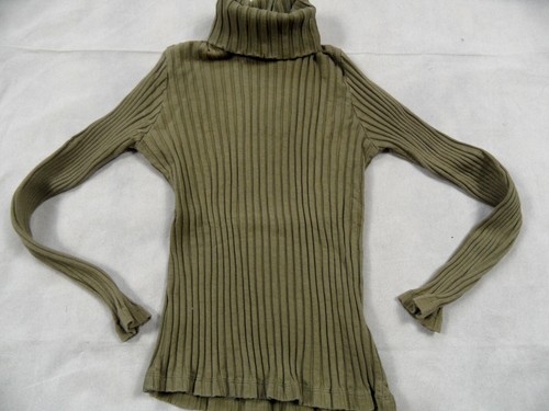 Rouleau tricot côtelé kaki