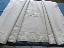 drap jours Venise, en  lin-coton, mono DM , 3 m X 2 m, ancien