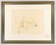 Balthus (France) « Fille à la fenêtre » 1994 Lithographie signée Atelier Desj...