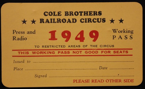 Original 1949 unused cole - original,