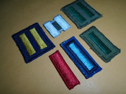 Six divers patches de - divers,