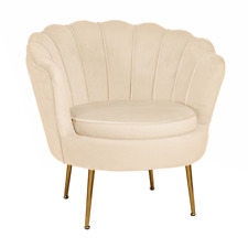 Fauteuil en velours dossier