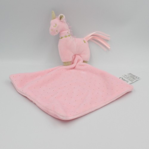 Doudou plat licorne - , rose
