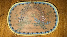 Email Cloisonné Ancien Japon 19 eme Coupelle Baguier Plat