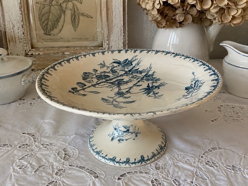 Ancien compotier faïence - en,