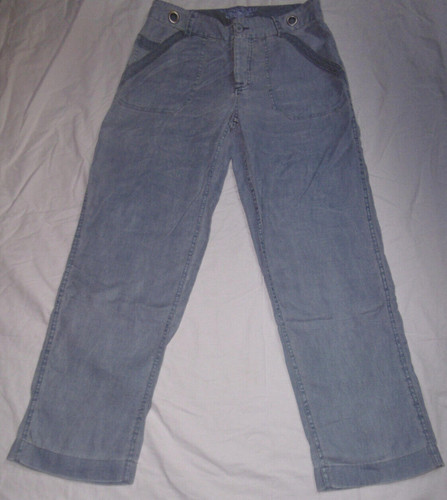 Beau pantalon lin bleu - pantalon, en