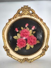 cadre en bois doré bouquet de