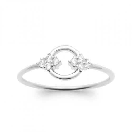 Bague cercle avec zirconium