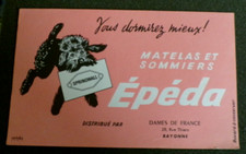 BUVARD -  PUBLICITAIRE   EPEDA  matelas et sommiers