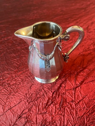 Pot lait métal argenté - pot, à