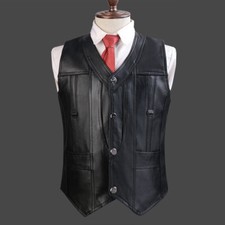 Hommes Véritable Mouton Gilet