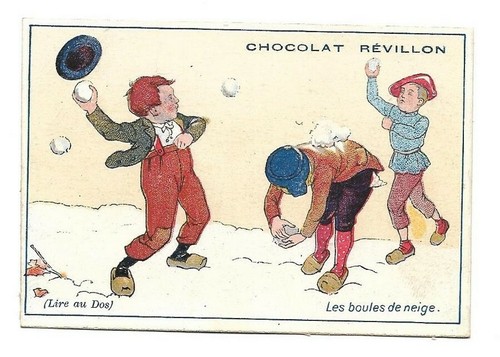 Les boules neige - neige, chromo