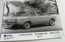 1 photo  / presse CHRYSLER SUNBEAM 1600 GLS de 09 / 1976