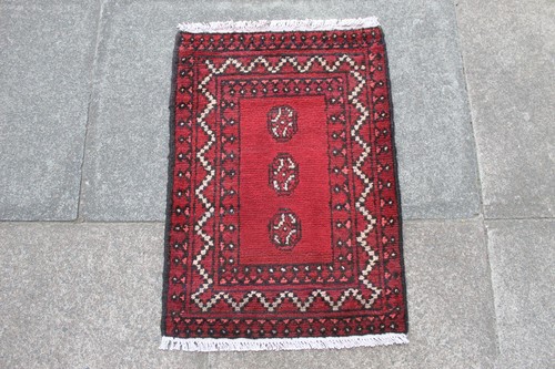 Tapis oriental laine rouge - tapis, en