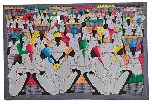 Signed son haitian women - signed,